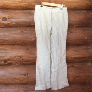 Willi Smith 100% Linen Wide Leg Y2K Trouser Pants Size 4